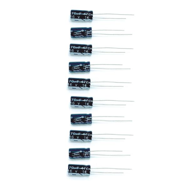 خازن الکترولیت 470 میکرو فاراد 16 ولت جی دابلیو سی او کد 05