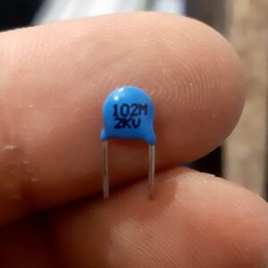 خازن 1 نانوفاراد 2 کیلو ولت مدل disc 102M 2Kv - تصویر 2