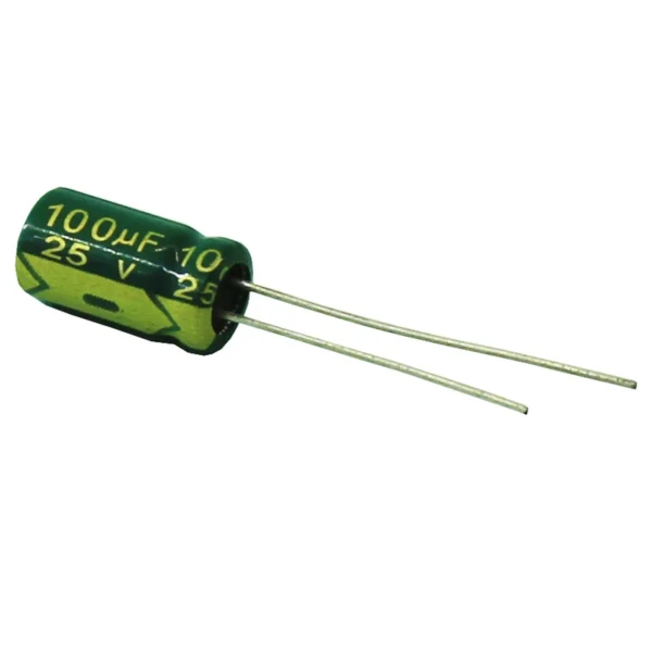 خازن الکترولیت 100 میکروفاراد جی دبلیو کو مدل 25